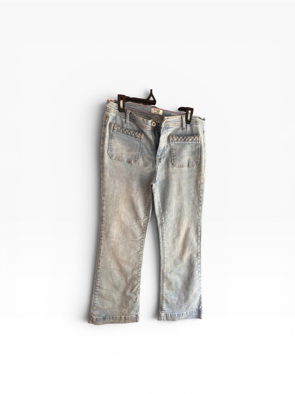 Kensie Jeans Vintage Luxe flare leg light blue denim jeans Size 10/30
